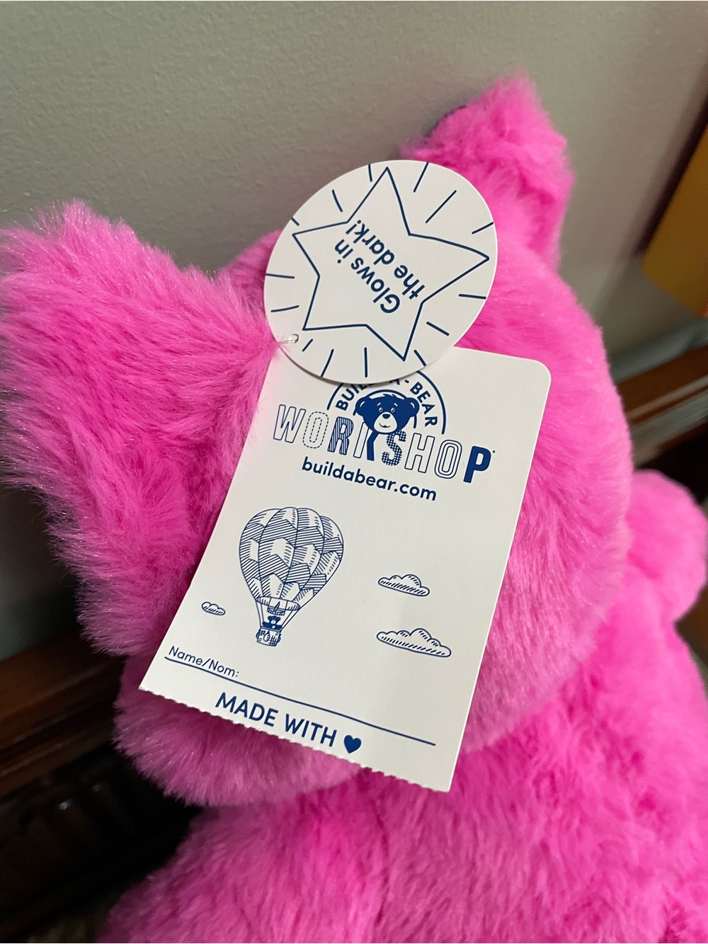 Build-A-Bear Midnight Glow Hot Pink Kitty Cat Plush. NWT. - Picture 9 of 11